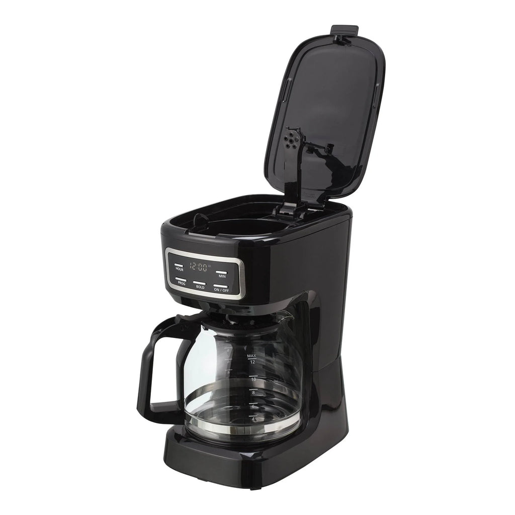 12 Cup Programmable Coffee Maker 1.8 Liter Black Q52021