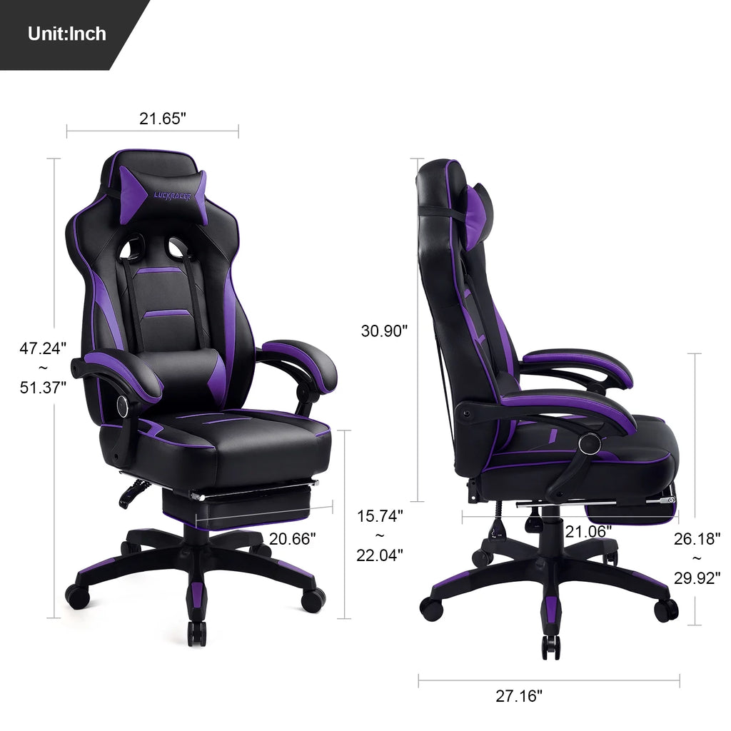 Purple Ergonomic Swivel Gaming Chair V4726