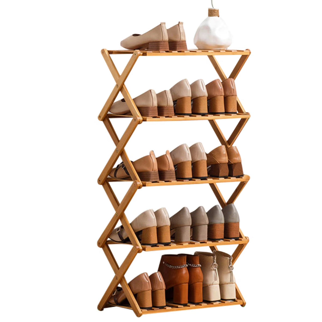 5 Tier Bamboo Shoe Rack S4238