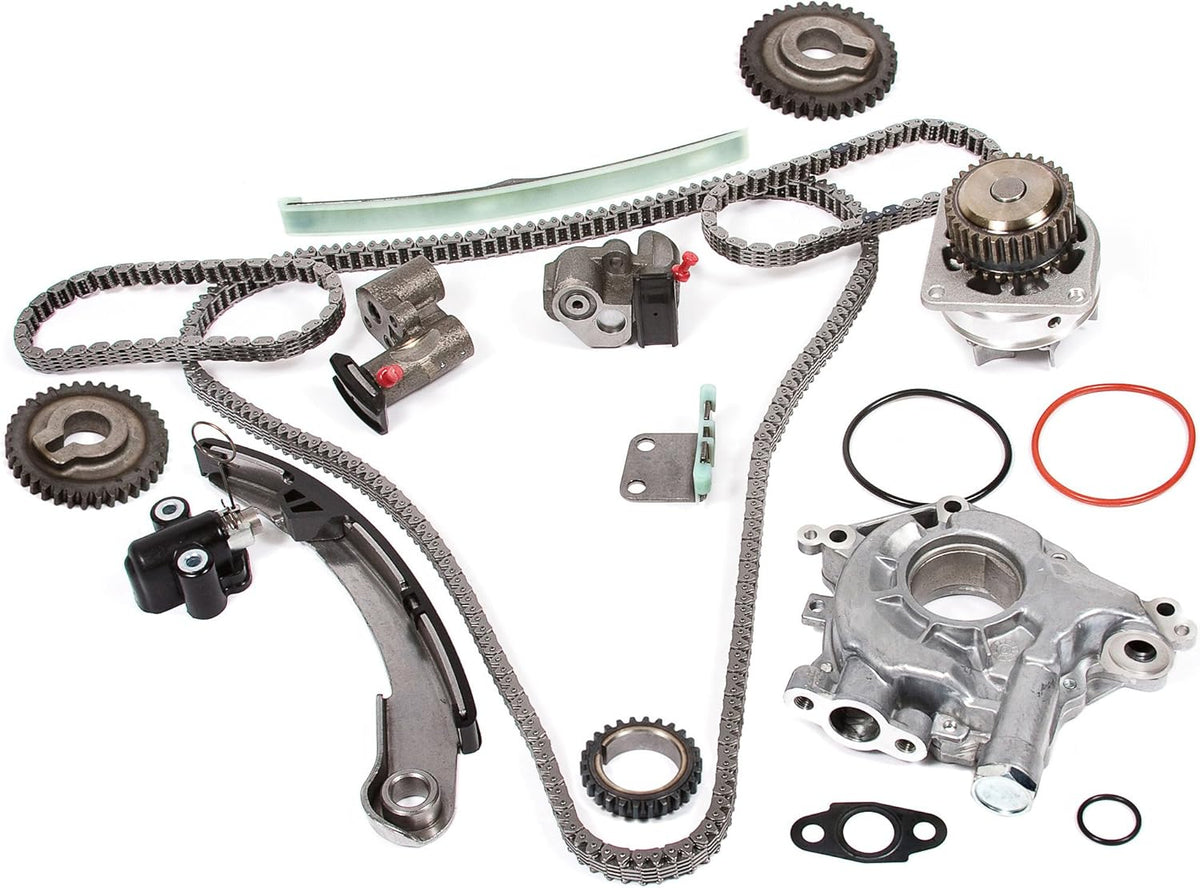 Timing Chain Kit, Oil Pump, and Water Pump for 04-09 Nissan Altima Maxima Quest 3.5L VQ35DE J19520