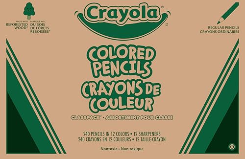 240ct Colored Pencils 12 Colors Y474