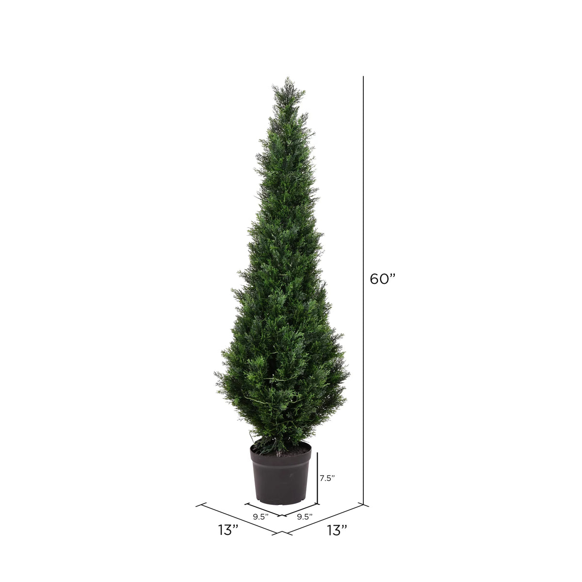 5' Artificial Potted Green Cedar Tree C780502