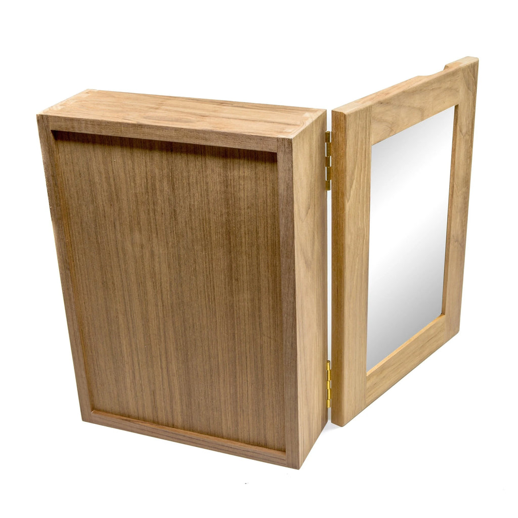 Solid Teak Mirrored Medicine Cabinet G9105
