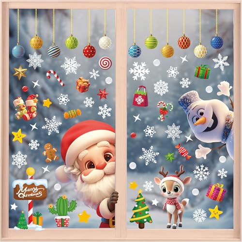 Extra Large White Snowflakes Window Clings U67271