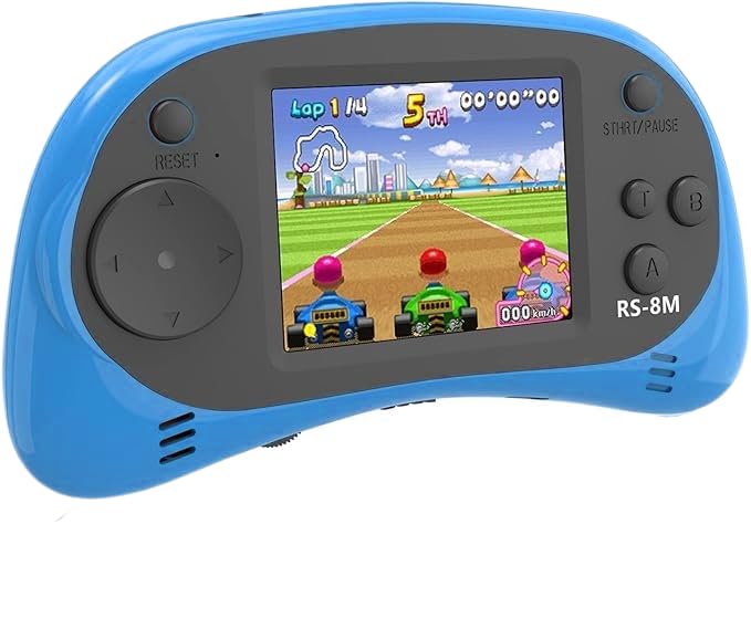 16 Bit Retro Handheld Games Console with 220 HD Electronic Games 2.5'' LCD Lime Green W123