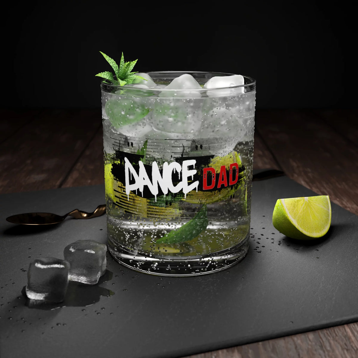 Dance Dad Bar Glass C278