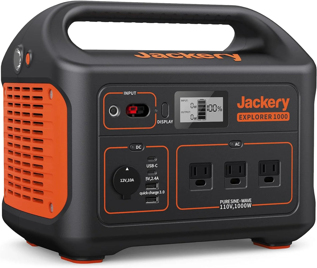 1002Wh Portable Power Station with 3x1000W AC Outlets G56694