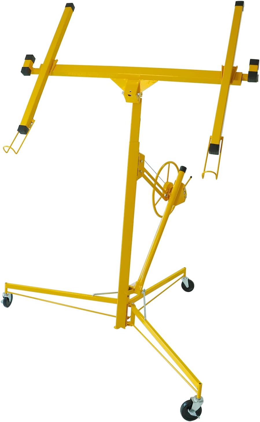 11FT 150LB Drywall Lifter Panel Hoist with Rolling Caster (Yellow) U971