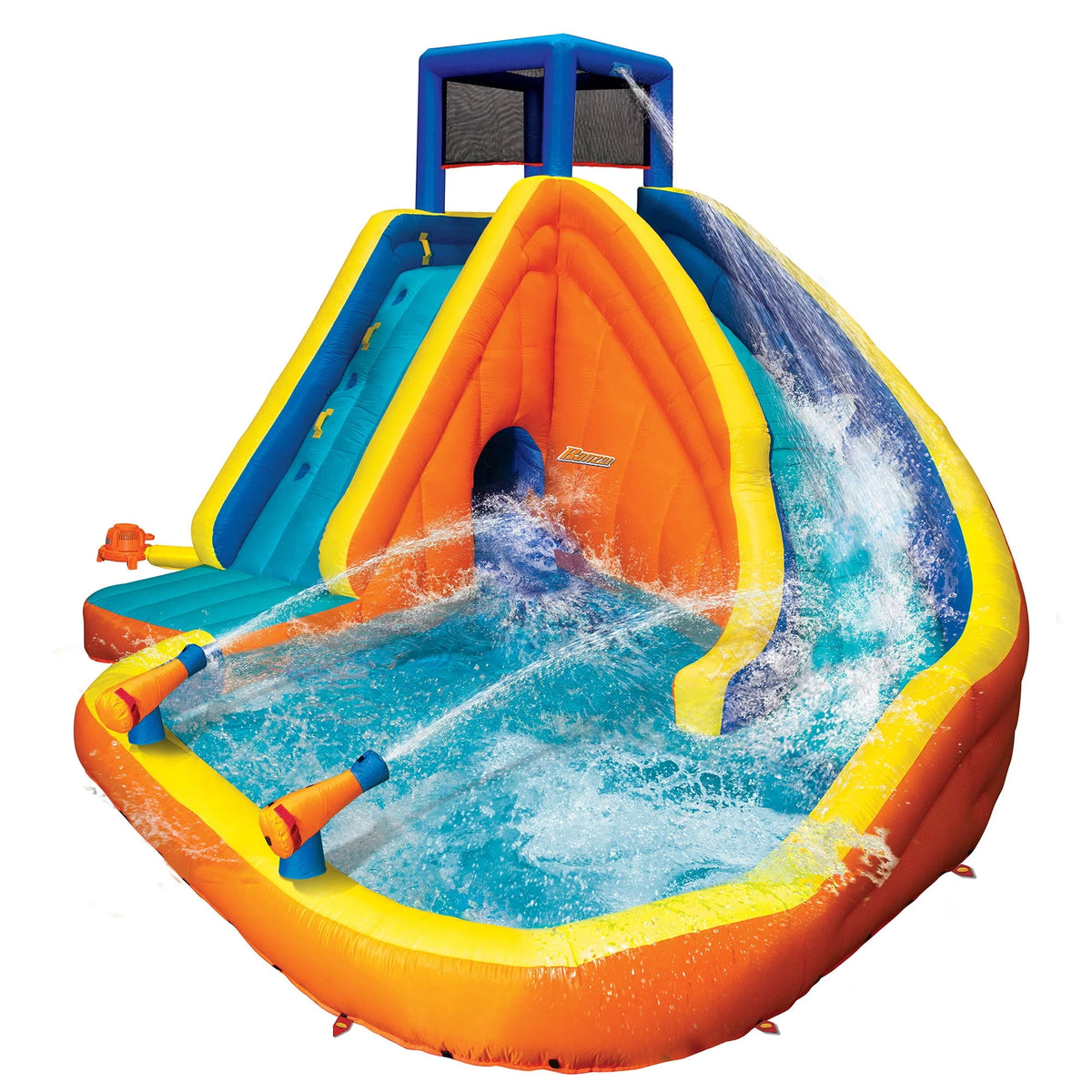 Inflatable Water Park with Slide and Water Cannons Z95025