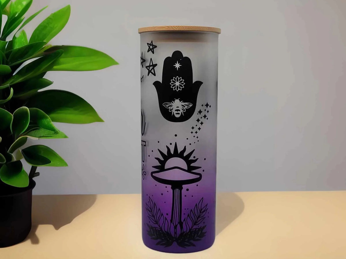 24 oz Mushroom Beer Can Glass T4461